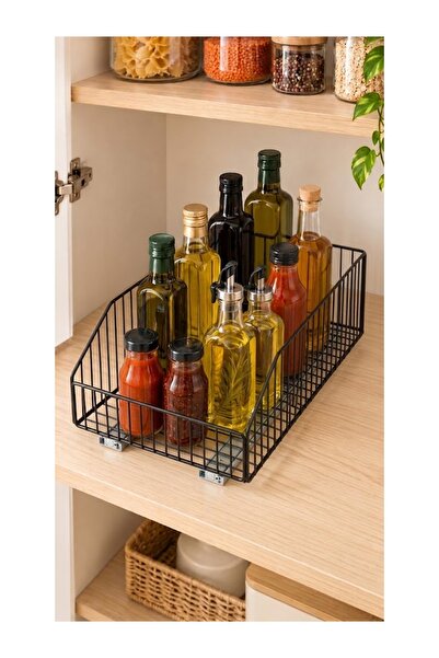 Hagen Pull-Out Rail Basket for Kitchen and Bathroom Cabinet