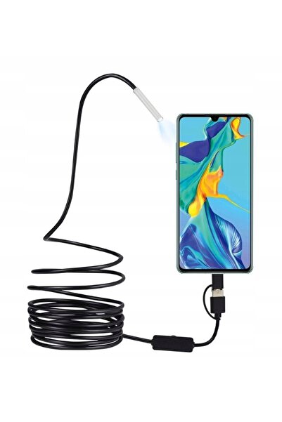 Inskam CAMERĂ DE INSPECȚIE ENDOSCOPICĂ 1280x720 USB C CU APLICAȚIE PE TELEFON...