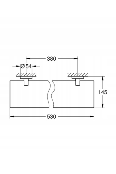 Grohe Etajeră suspendată pentru baie, articole esențiale, 40799001 Crom
