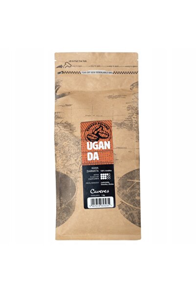 Caveres Cafea boabe întregi Uganda 1000 g - 100% arabica