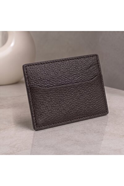 NahitaTyana Genuine Leather Unisex Card Holder 100% Real Leather Light Brown ...