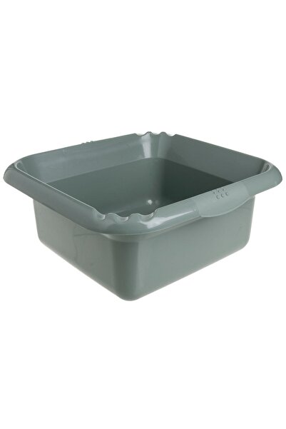 OEM Lighean din Plastic Patrat Kaki 14L - Ligheane, Organizare-Curatare Casa