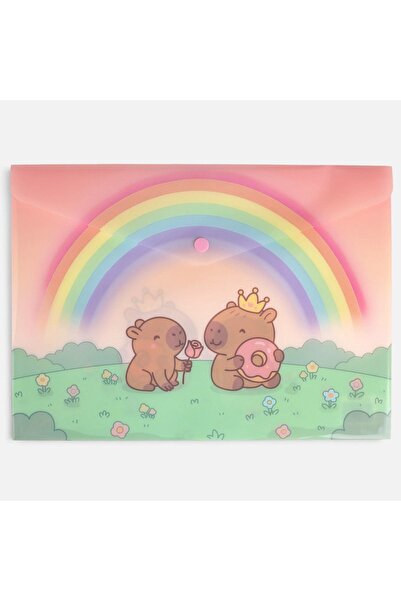 OEM Mapa cu Capsa Capybara 33x24cm - Mape Fete, Produse Scoala