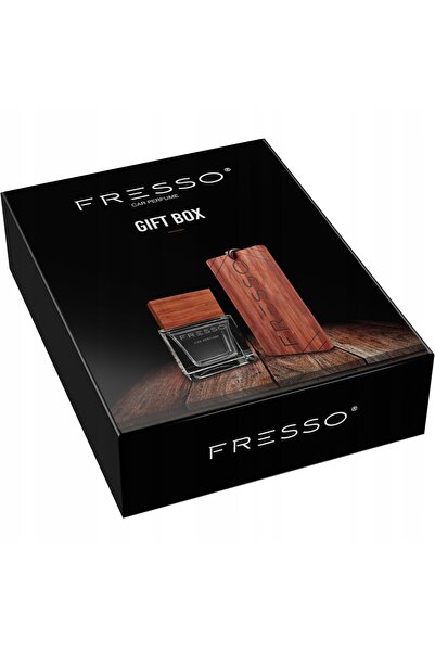 FRESSO Parfum GENTLEMAN 50ml + Pandantiv, Set Odorizant Auto cu Parfum de Lun...