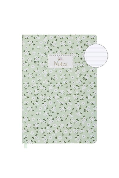 OEM Carnetel Notite A5 Verde Menta Floral - 80 File - Carnetele, Produse Scoala