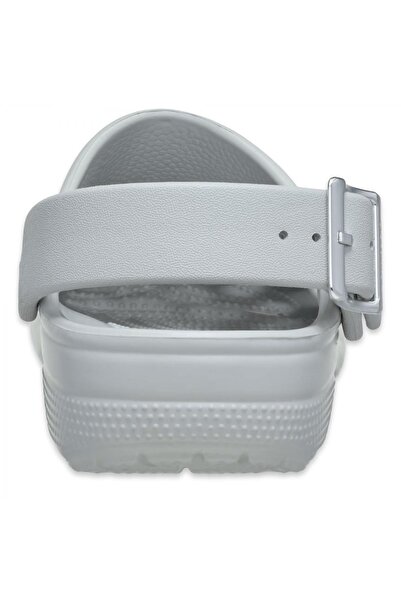 Crocs 213543 Classic Metallic Buckle Clog Gri Unisex Terlik