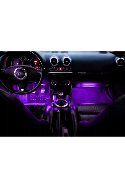 Aqualed ILUMINARE INTERIOARĂ AUTO BANDĂ LED RGB 3M 4x12 APP BLUETOOTH