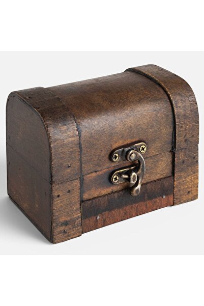 OEM Cufar Decorativ Mini din Lemn 11x7x8cm - Cutii Cufere, Decoratiuni Casa