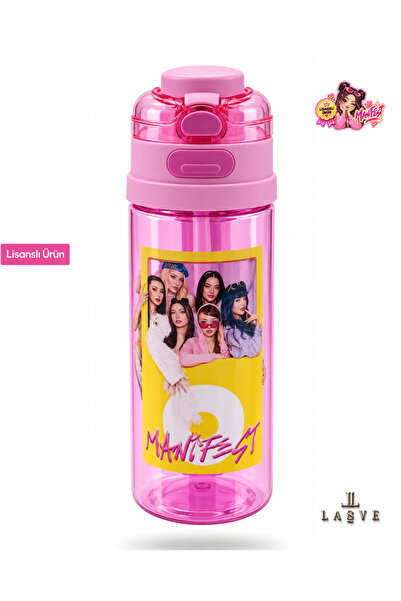 MANİFEST LİSANSLI YENİ SEZON ÇİFT FONKSİYON KAPAKLI 500 ML TİRİTAN MATARA