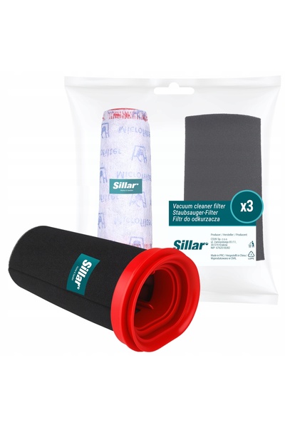 Sillar 3x Filtru complet de protecție a motorului pentru aspiratorul Bosch Fl...