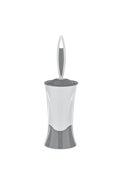 OEM Perie WC Alba - Gri Ø37x11cm - Perii Plastic, Organizare-Curatare Casa