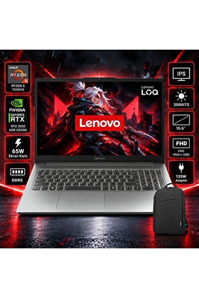 LENOVO Loq 83S0002VTR-SM RYZEN5-7535HS 16GB 512GB SSD RTX3050 15.6" FHD FDOS ...