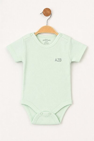 Aziz Bebe Baby Boy Girl 100% Cotton Bodysuit & Bodysuit with Snap Fasteners