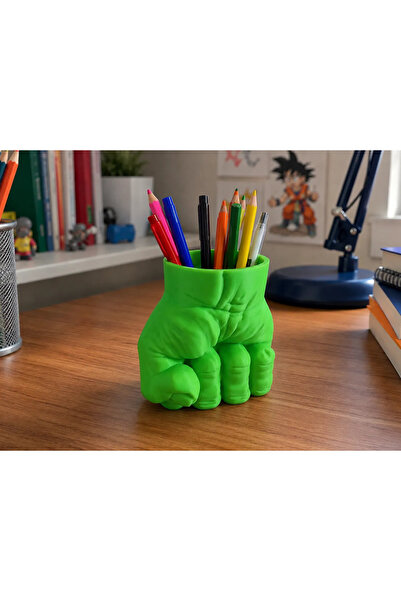 BESA3DPrototype Hulk Fist Design Pen Holder – Superhero Themed Desktop Organizer