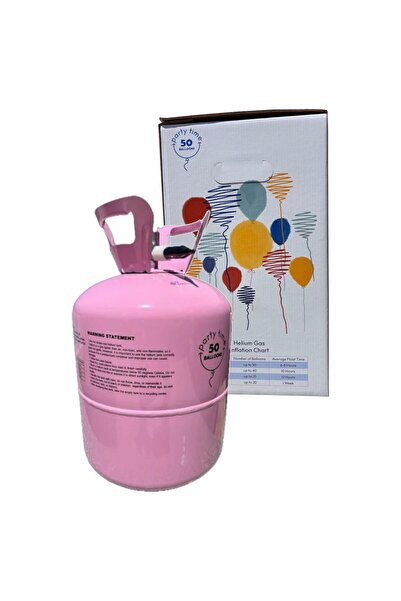 Party Time Butelie de heliu roz pentru 50 de baloane de 23 cm |   Heliu premi...