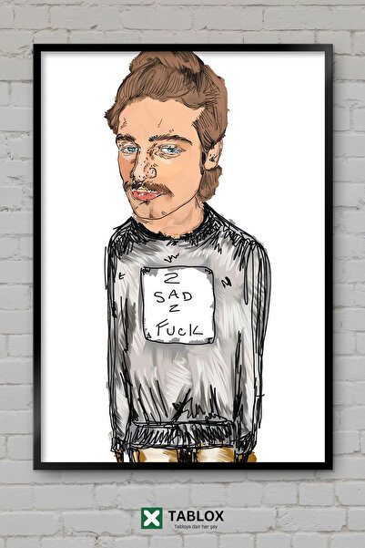 TABLOX 2 Sad  Sad Emo Rap Aesthetic Poster Wall Frame Look Decorative Mdf Pai...