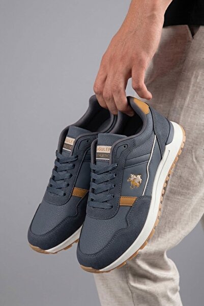 AlbiShoes Erkek Kaymaz Taban Kışlık Mevsimlik Cilt Sneaker Rahat Taban Günlük...