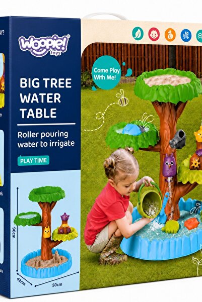 woopie Masă de apă și nisip 2 în 1 Happy Tree 8 accesorii (5904326945814)