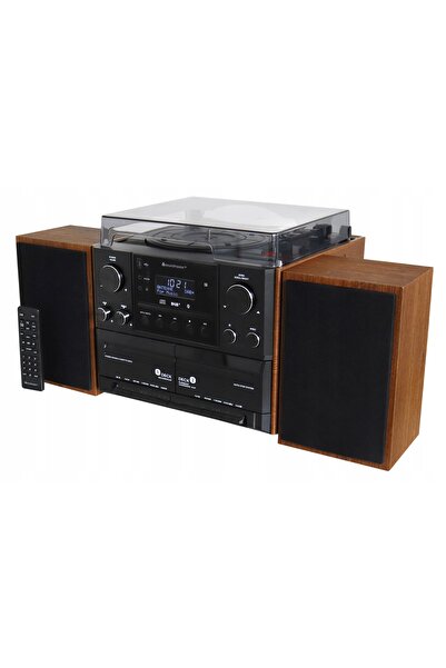 Soundmaster TOWER TOWER GRAMOFON DAB+/FM BLUETOOTH USB DUAL CASSETTE MCD5600BR