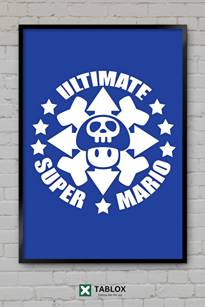 TABLOX Ultimate Super Mario Cel mai bun joc video, poster retro, aspect decor...