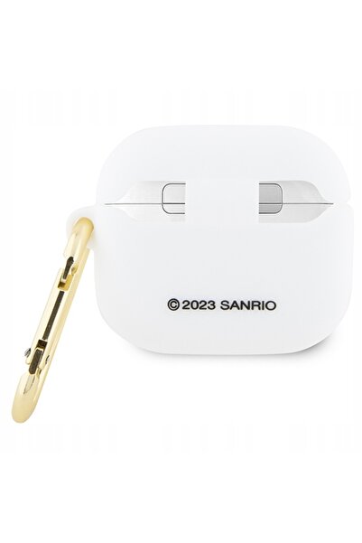 NO BRAND Husă pentru Airpods 3, Hello Kitty, din silicon, cu cap de pisică 3D