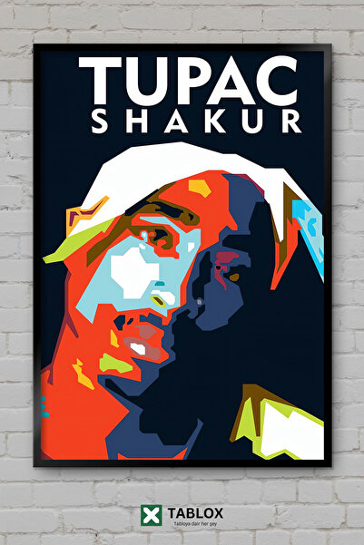 TABLOX 2pac Тупак Wpap Поп арт Рапър Хип-хоп музика Плакатна рамка Декоративн...