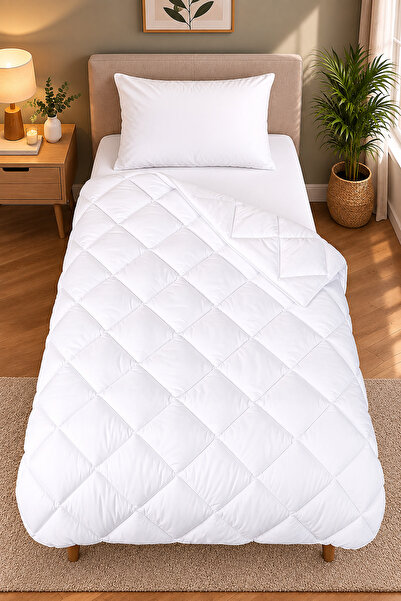 EBRUTESETTÜR Welsoft Single Silicone Quilt White