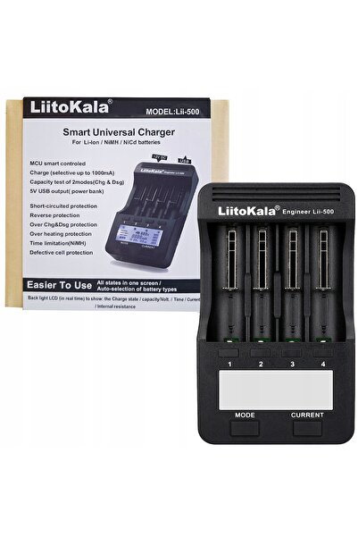 liitokala Încărcător LII-500 pentru baterii Li-Ion NiMH NiCd