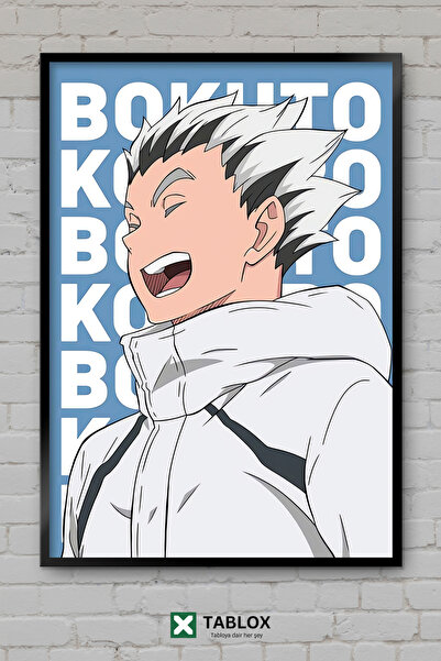 TABLOX Haikyuu Bokuto Kotaro Odbojka Anime Manga Japanski poster okvir Dekora...