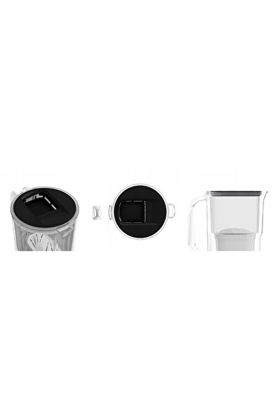 Wessper Recipient din plastic D1 SOLID 2,8l negru + 2x filtru cartuș de apă