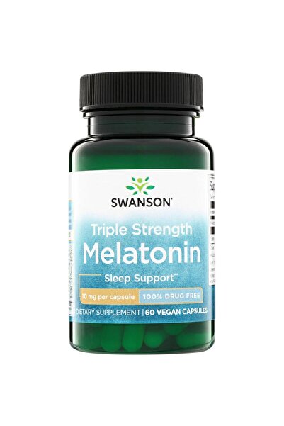 Triple Strength Melatonin 10 mg 60 Vegan Kapsül