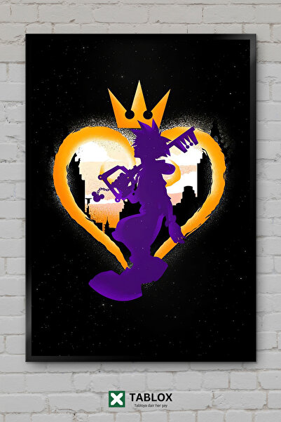 TABLOX Αφίσα βιντεοπαιχνιδιού Keyblade Hero Kingdom Hearts, Διακοσμητικός πίν...