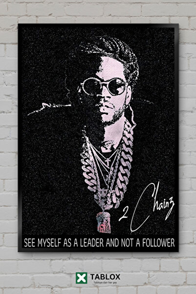 TABLOX 2 Chainz Ράπερ Ράπερ Χιπ Χοπ Μουσική Πορτρέτο Αφίσα Πλαίσιο Εμφάνισης ...