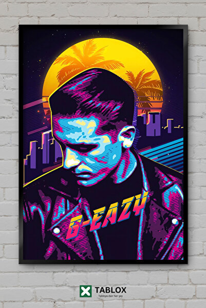 TABLOX G Eazy Rapper Rapper Muzică hip hop Portret Poster de perete Tablou de...