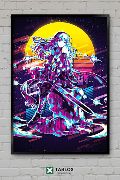 TABLOX Another Eden Video Game RPG Φανταστική Κινητή Αφίσα με Πλαίσιο Προβολή...