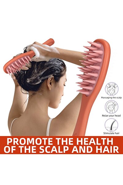 AZENA Silicone Scalp Massager Brush for Hair Growth & Massage