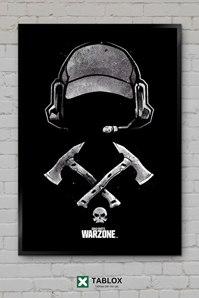 TABLOX Call Of Duty Warzone War Game Action Art Αφίσα με εμφάνιση πλαισίου Δι...