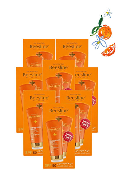 Beesline 8 Pieces Ultrascreen Cream Invisible Sunfilter SPF 50 60 ML