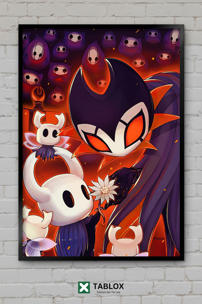 TABLOX Hollow Knight Grimm Steam Game Διακοσμητικός πίνακας MDF με σκοτεινό κ...