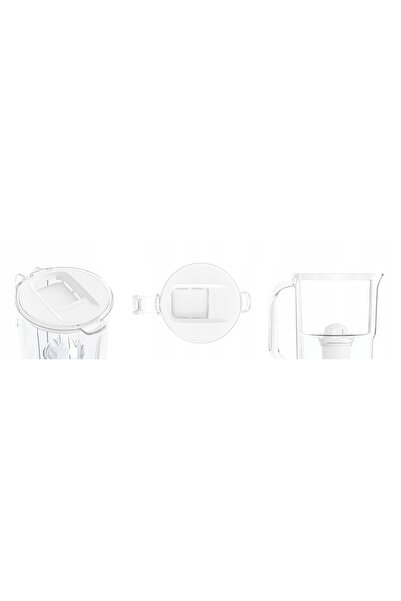 Wessper Cană filtrantă din plastic D1 SOLID 2,8l albă + 3 filtre