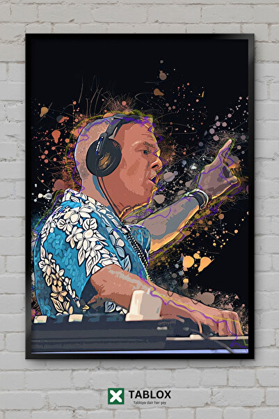 TABLOX Fatboy Slim Dj Producer Ηλεκτρονική Μουσική Σκηνή Διακοσμητικός πίνακα...