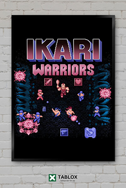 TABLOX Warriors Ikari Warriors Rage Action Art Αφίσα με πλαίσιο εμφάνισης Δια...