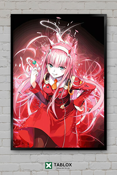 TABLOX Darling In The Franxx Zero Two Αφίσα Άνιμε Μάνγκα με Εμφάνιση Κορνίζας...