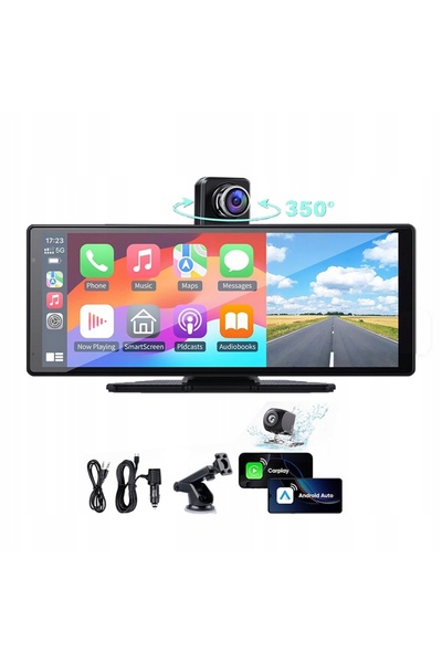 NO BRAND XENSO X10 Tabletă Wireless CarPlay Android Auto Negru