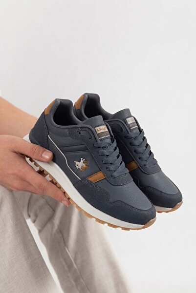 AlbiShoes Erkek Kaymaz Taban Kışlık Mevsimlik Cilt Sneaker Rahat Taban Günlük Erkek Spor Ayakkabı