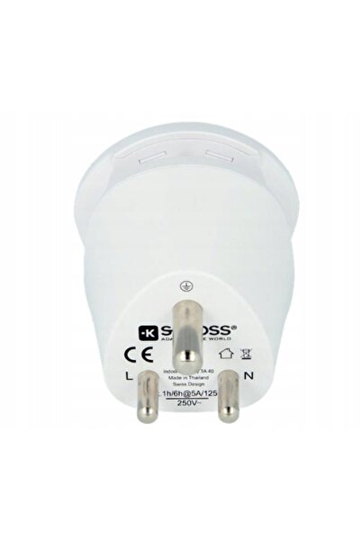 SKROSS Adaptor India + Lume la Polonia 2 în 1
