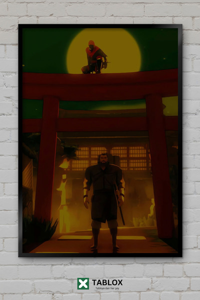 TABLOX Aragami Video Game Ninja Confidențialitate Poster japonez Aspect cadru...