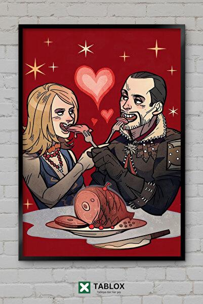 TABLOX Keira Lambert, lik iz video igre Witcher, okvir za flertovanje, dekora...