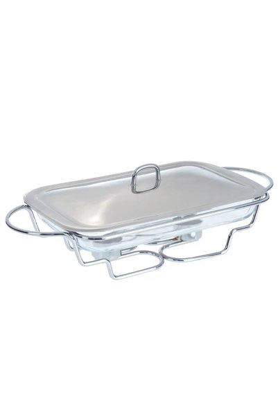 Own Buy Stainless Steel Rectangular Food Warmer (3 L, Silver)