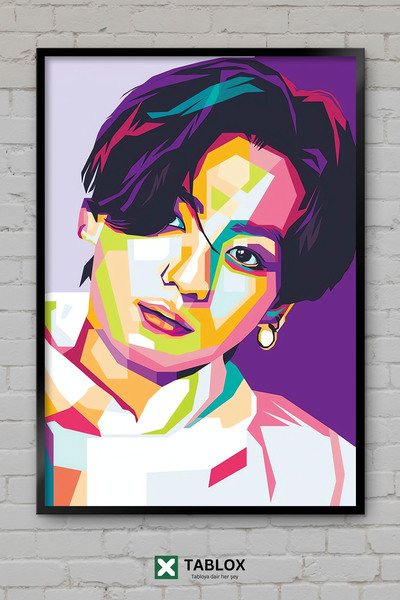 TABLOX Jungkook BTS Kpop pevač muzika pesma album okvir izgled dekorativna MD...